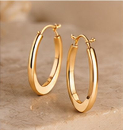 Rhea Classic Hoop Earrings