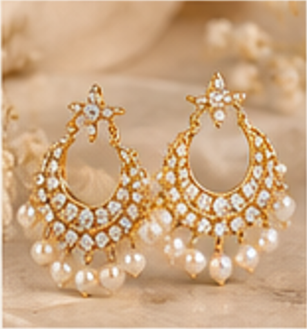 Anaya Classic Chandbali Earrings