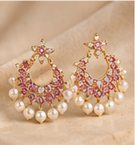 Myra Statement Chandbali Earrings