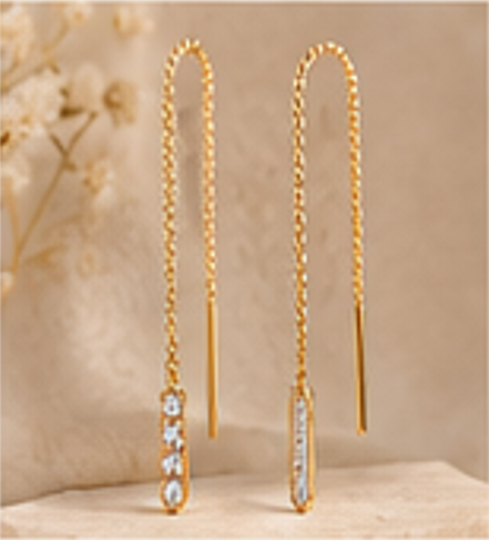 Aarvi Fine Threader Earrings