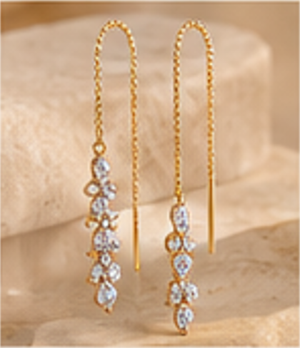 Esha Grace Threader Earrings